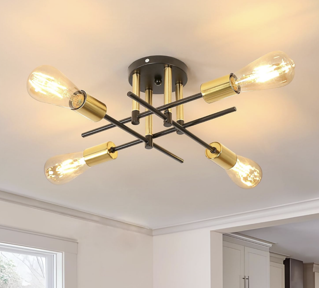 4-Light Semi-Flush Mount Ceiling Light!